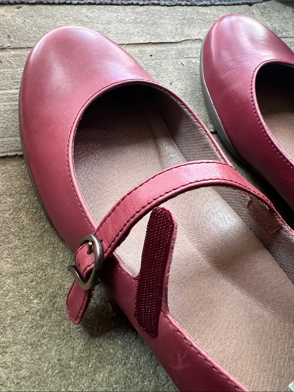 Dansko Kaelyn Mary Jane leather flats Sz 40 - Picture 3 of 7